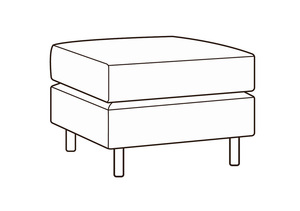 Банкетка 1-местная Домино