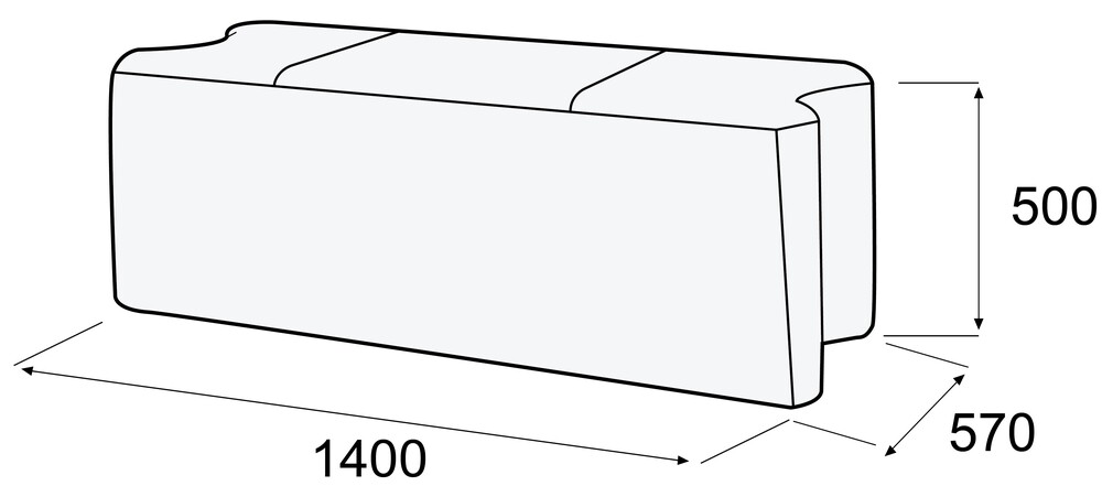 Банкетка Спиннер двухместная внутренняя