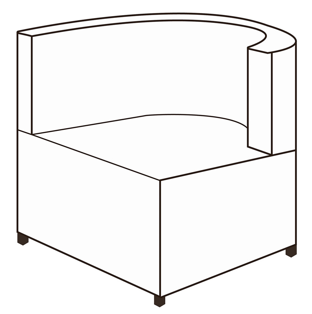 Кресло с левым подлокотником Твинкс