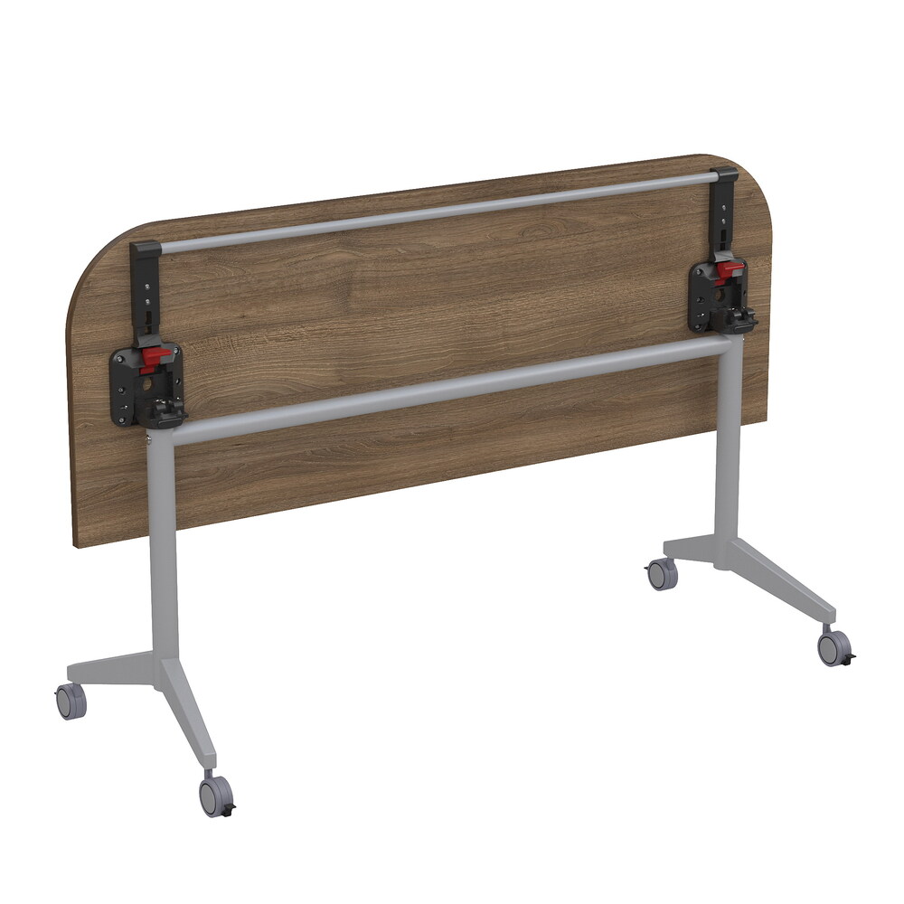 Складной радиусный стол-трансформер с фиксаторами