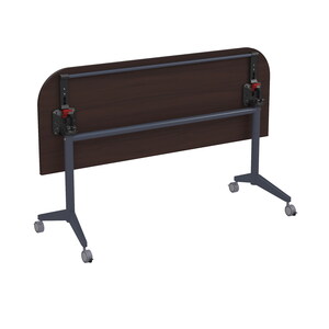 Складной радиусный стол-трансформер с фиксаторами