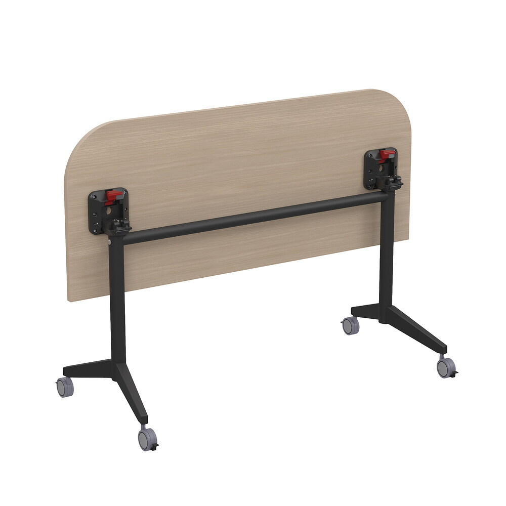 Складной радиусный стол-трансформер Simple с фиксаторами