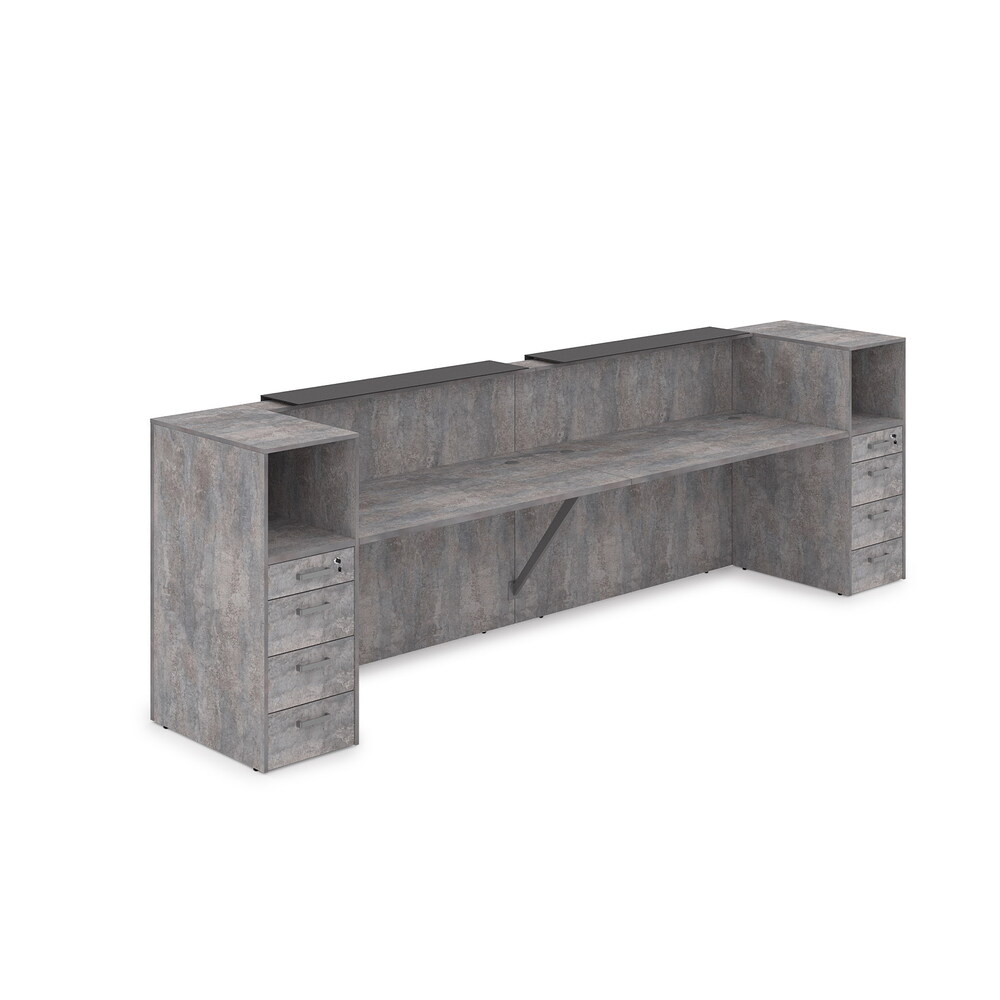 Комплект Ресепшн с фартуком HPL (с подсветкой)