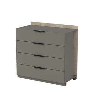 Модуль тумбы с ящиками, средний