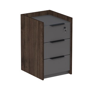 Тумба подкатная, с ящиками (метабокс), с код замком