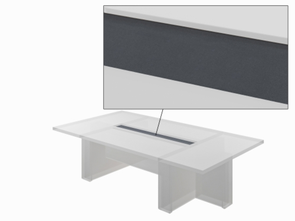 Центральная вставка стола переговора без блоков розеток