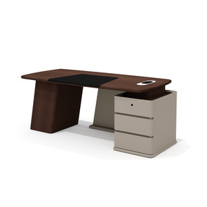 Стол руководителя с опорной тумбой (правый)