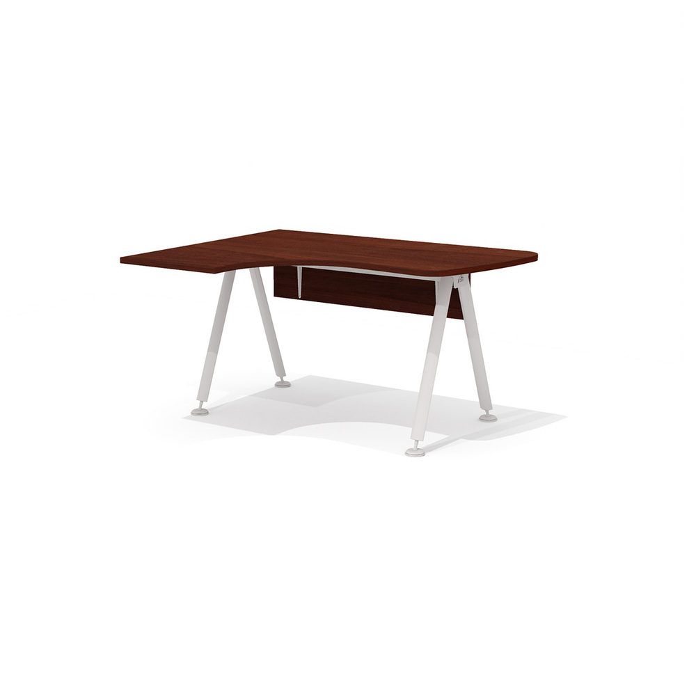 Эргономичный стол на металлокаркасе левый