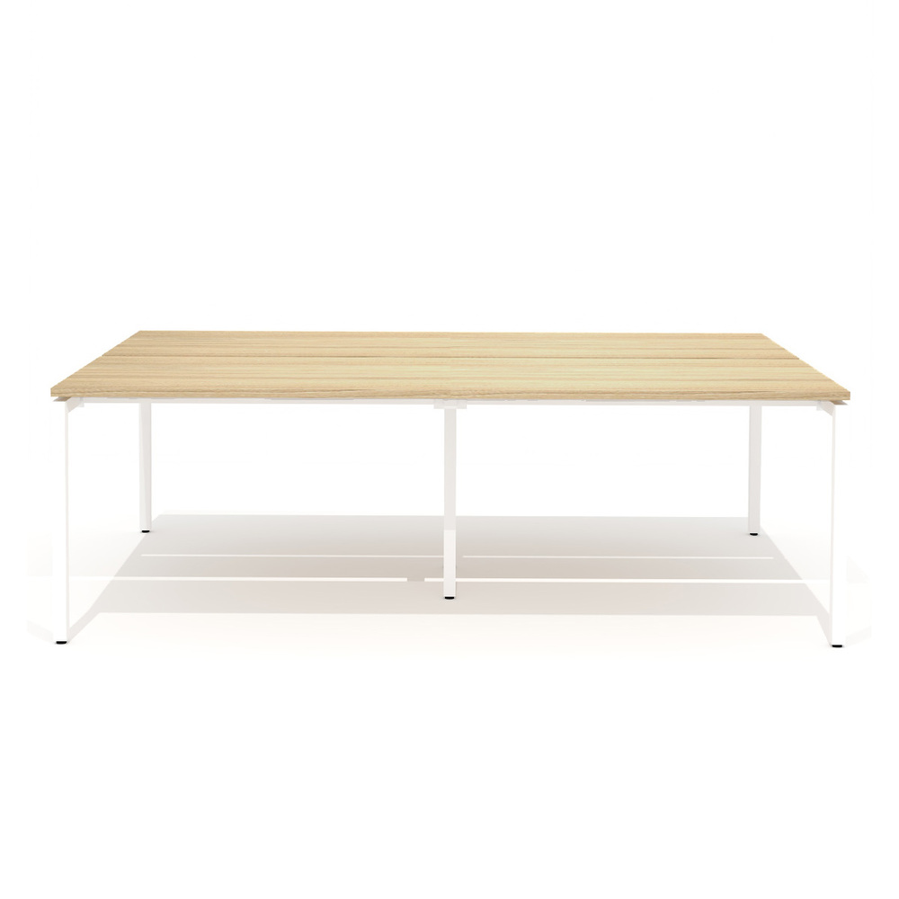 Двойная группа сдвоенного стола на металлокаркасе