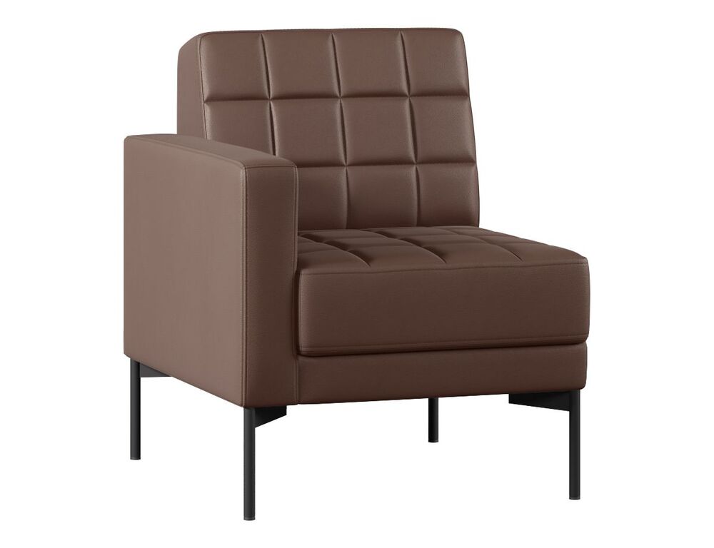 Секция с подлокотником одноместный правый