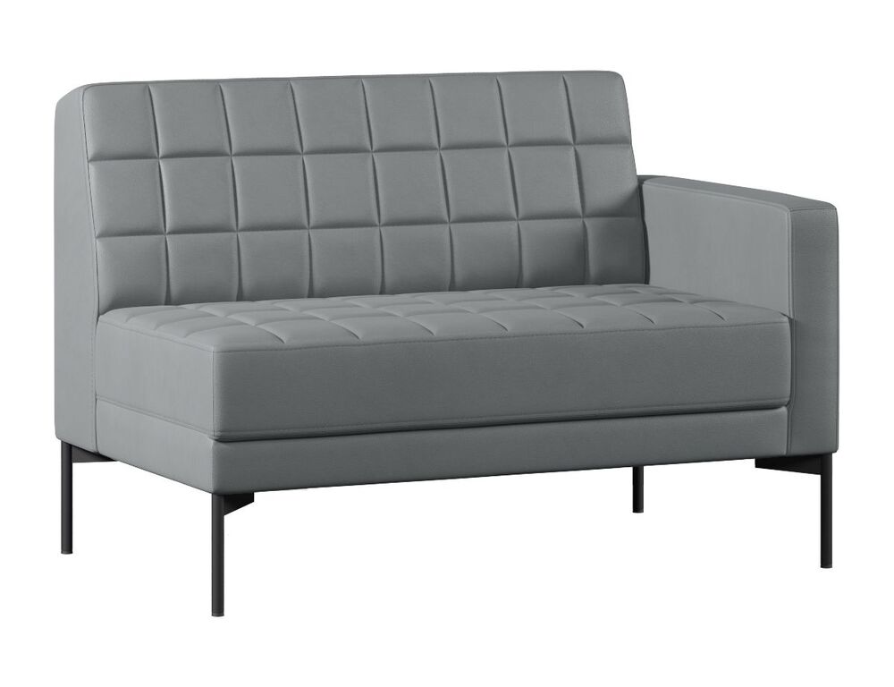 Секция с подлокотником двухместный левый