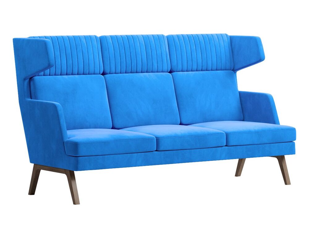 Диван трехместный высокий