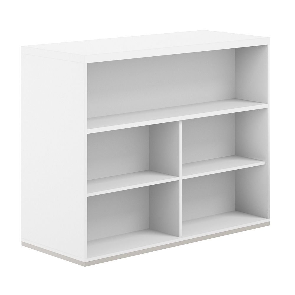 Стеллаж-комбо 2-стор. 1638 с топом, с экраном ЛДСП