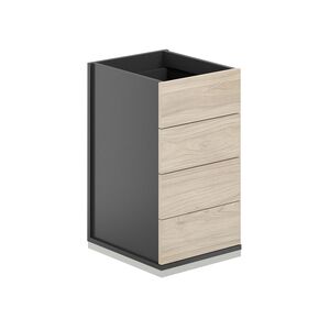 Тумба приставная 4 ящ. метаб. без топа