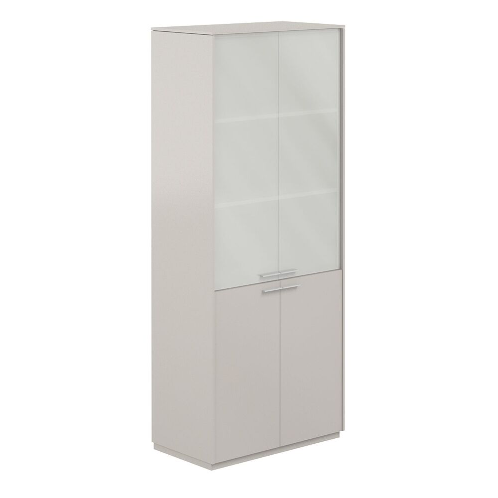 Шкаф высокий со стеклом матовым