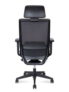 Кресло руководителя Mono black chrom