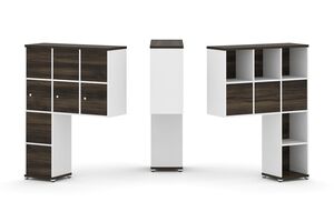 Надставка высокая + (Задняя стенка 8 шт) + (Распашной фасад - 3 шт)