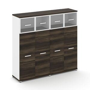 Шкаф две широкие секции, 4 ниши