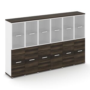 Шкаф шесть узких секций, 4 ниши