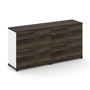 Шкаф две широкие секции, 2 ниши