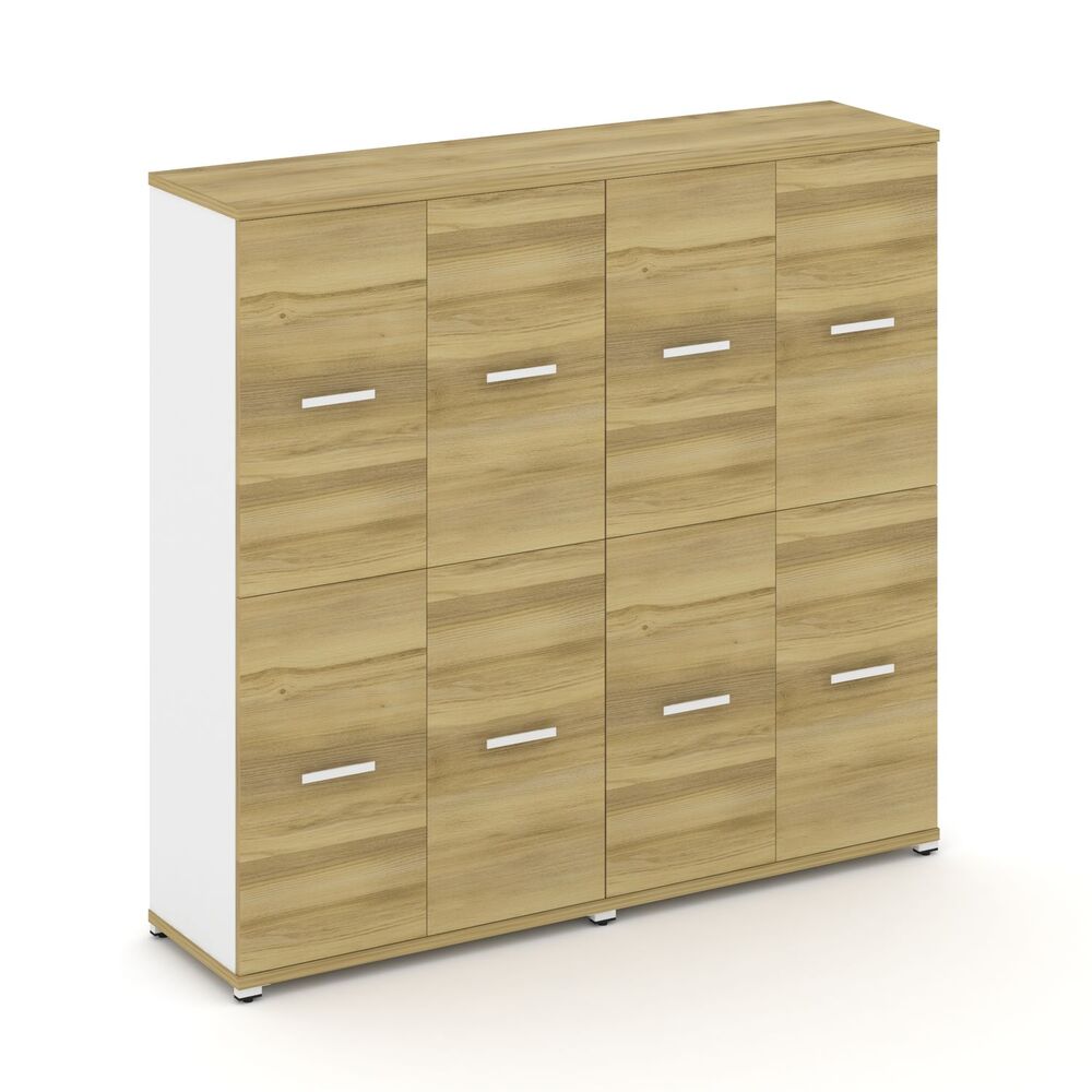 Шкаф две широкие секции, 4 ниши