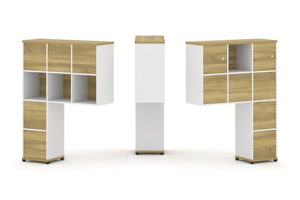 Надставка высокая + (Задняя стенка 8 шт) + (Блок 1 ящик - 2 шт) + (Распашной фасад - 2 шт)