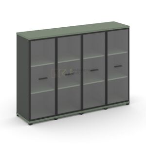 Шкаф четыре узкие секции, 3 ниши