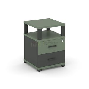 Тумба приставная 2 ящика с надставкой