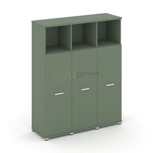 Шкаф три узкие секции, 4 ниши