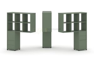 Надставка высокая + (Задняя стенка 2 шт) + (Блок 2 ящика - 2 шт)