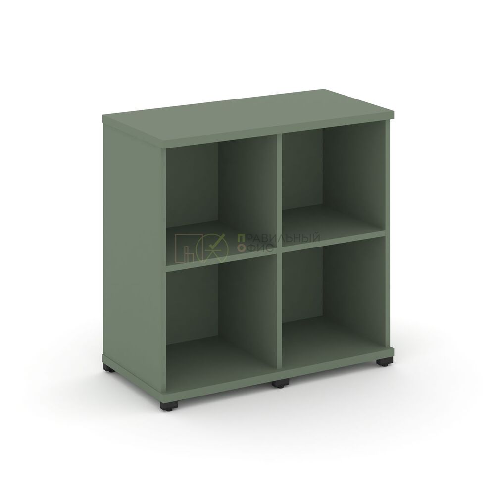 Стеллаж две узкие секции, 2 ниши