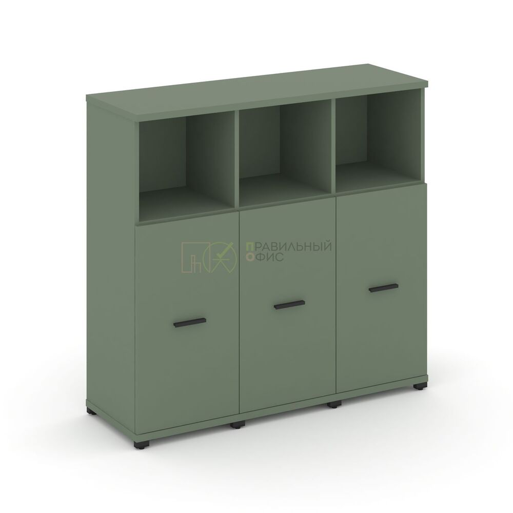 Шкаф три узкие секции, 3 ниши