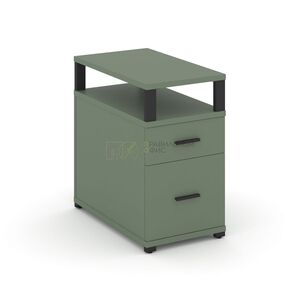 Тумба приставная 1 ящик + 1 распашной фасад с надставкой