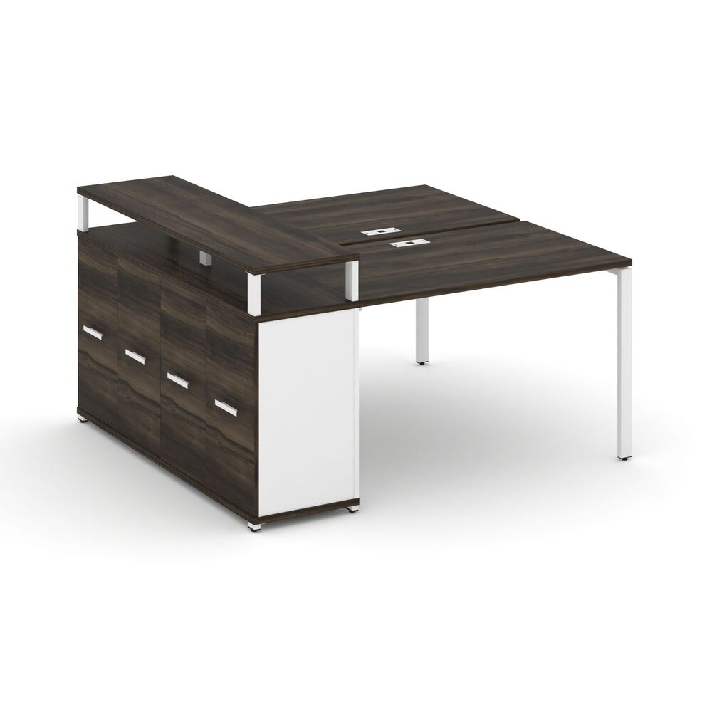 Рабочая станция с опорным распашным шкафом с верхним горизонтом