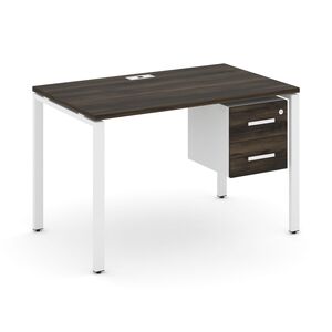 Стол рабочий с подвесной тумбой с двумя ящиками