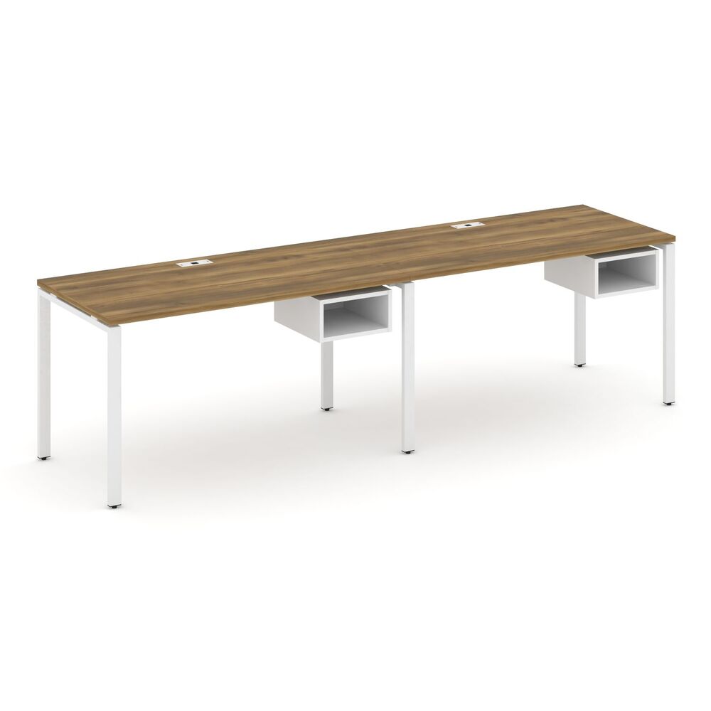 Рабочая станция односторонняя с подвесными тумбами на 2 места