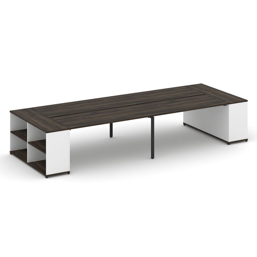 Рабочая станция с опорными стеллажами