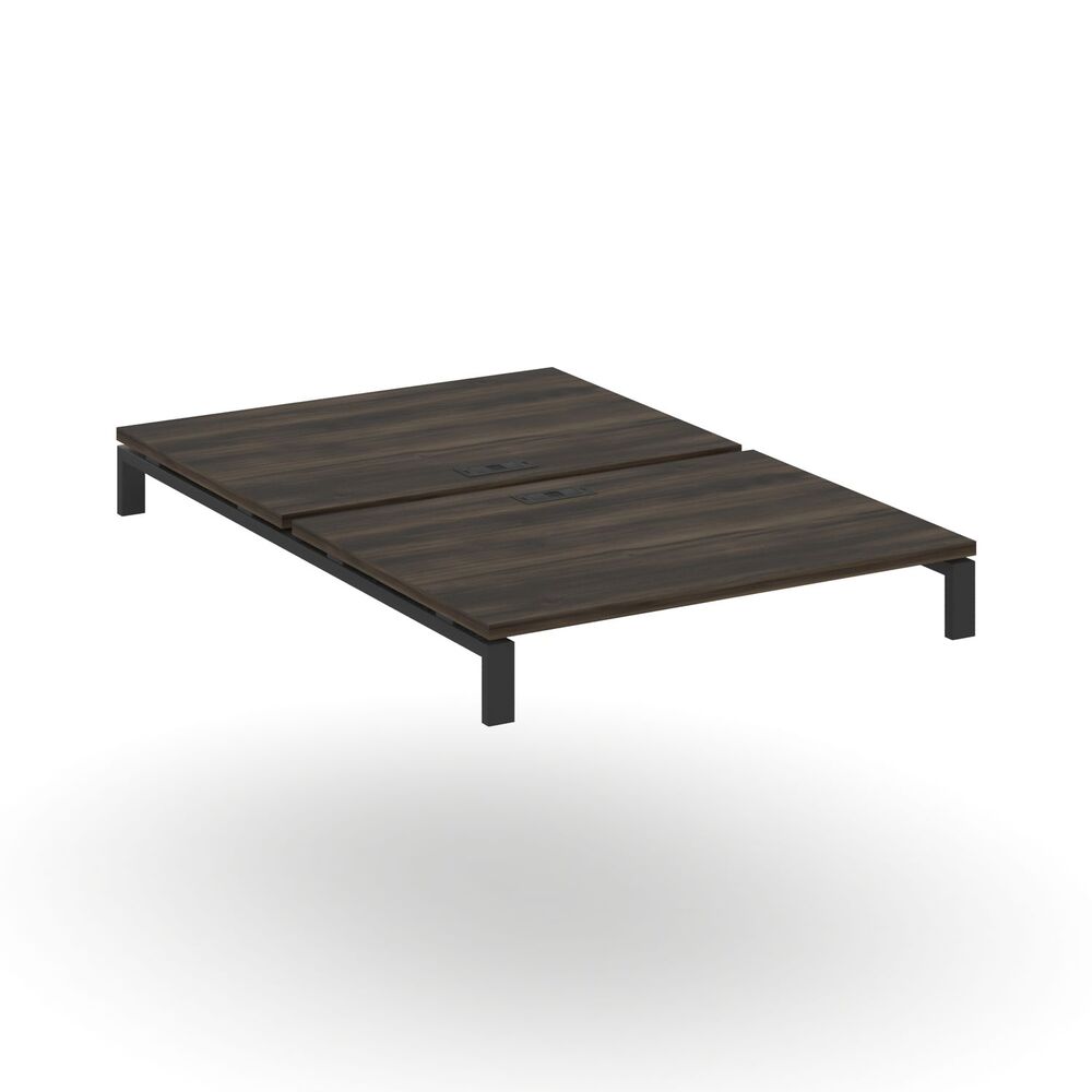 Двойной стол надставка на две опорные тумбы