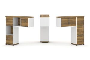 Надставка низкая + (Задняя стенка - 5 шт) + (Распашной фасад - 3 шт)