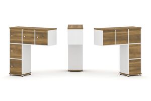 Надставка низкая + (Задняя стенка - 5 шт) + (Распашной фасад - 5 шт)