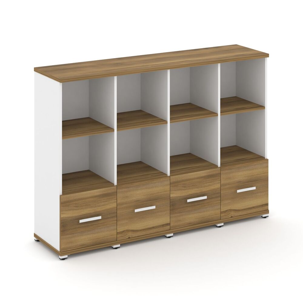 Шкаф четыре узкие секции, 3 ниши