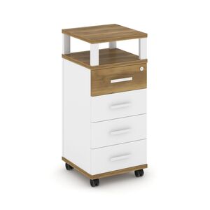 Тумба мобильная 4 ящика с надставкой