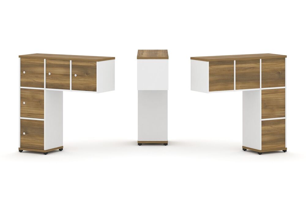 Надставка низкая + (Задняя стенка - 5 шт) + (Распашной фасад - 5 шт)