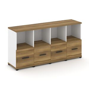 Шкаф четыре узкие секции, 2 ниши