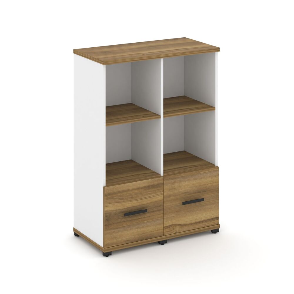 Шкаф две узкие секции, 3 ниши