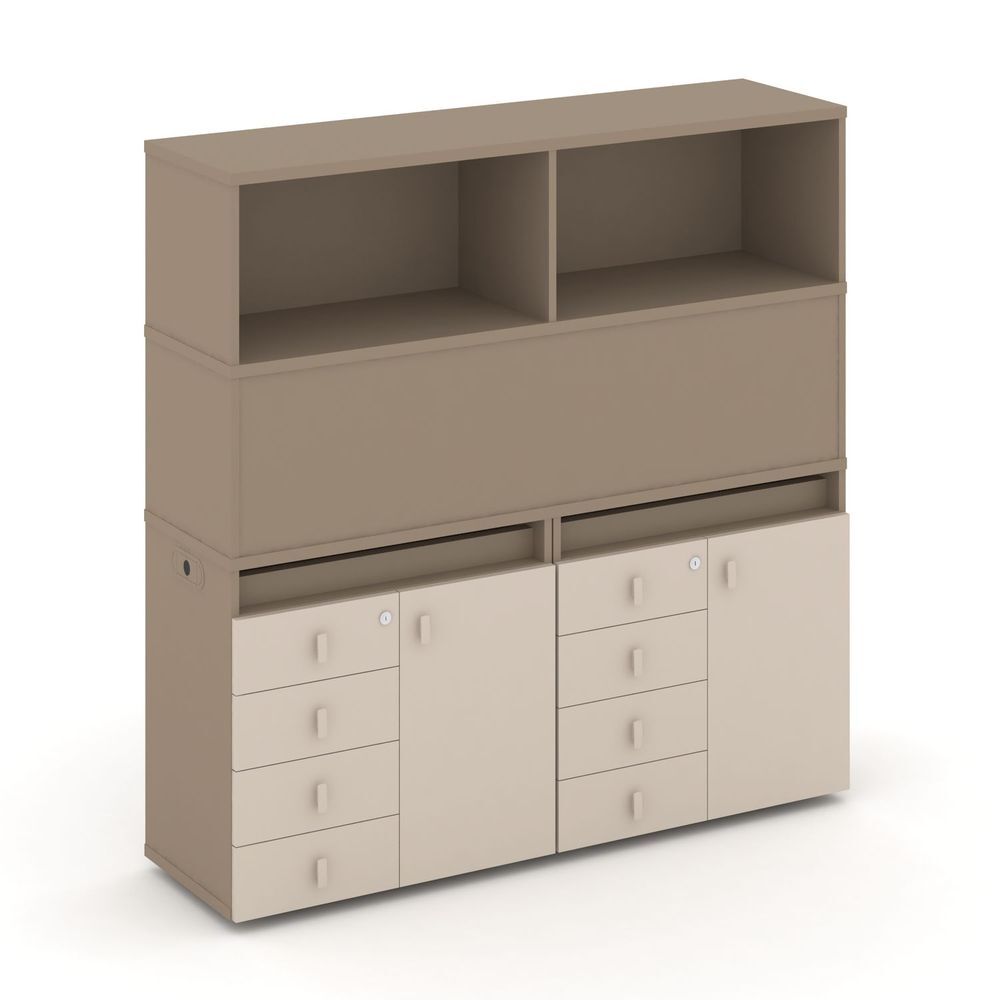 Набор №4. Тумба двойная+высокая надставка