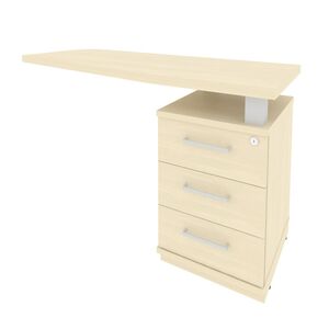 Тумба приставная с топом правая