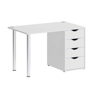 Стол письменный (опоры хром)