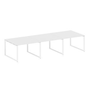 Переговорный стол (3 столешницы) на О-образном м/к