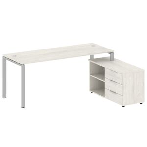 Рабочая станция с опорной тумбой правая